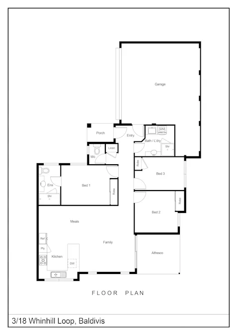 3/18 Whinhill Loop, Baldivis, WA, 6171 - Floorplan 1