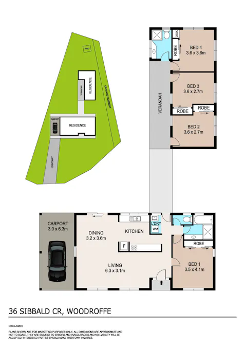 36 Sibbald Crescent, Woodroffe, NT, 0830 - Floorplan 1