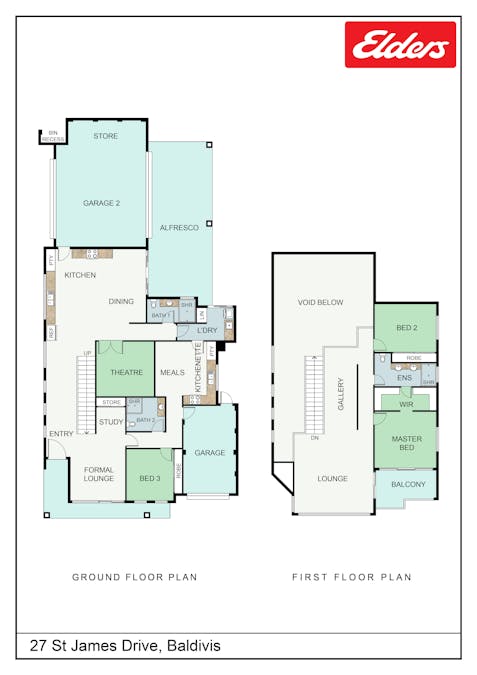 27 St James Drive, Baldivis, WA, 6171 - Floorplan 1