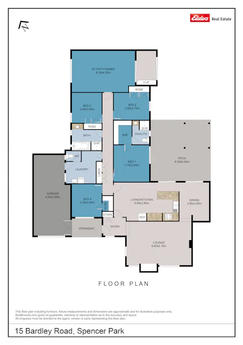 15 Bardley Road, Spencer Park, WA, 6330 - Floorplan 1