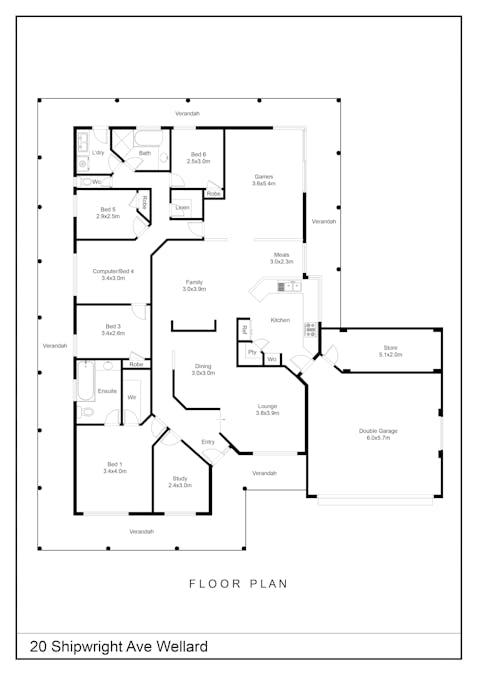 20 Shipwright Avenue, Wellard, WA, 6170 - Floorplan 1