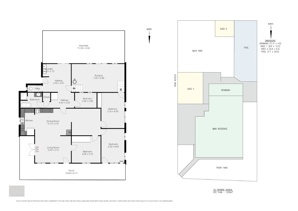 65 Gowrie Avenue, Whyalla Playford, SA, 5600 - Floorplan 1