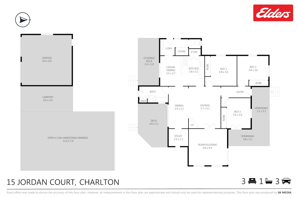 15 Jordan Court, Charlton, QLD, 4350 - Floorplan 1