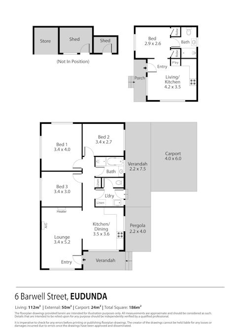 6 Barwell Street, Eudunda, SA, 5374 - Floorplan 1