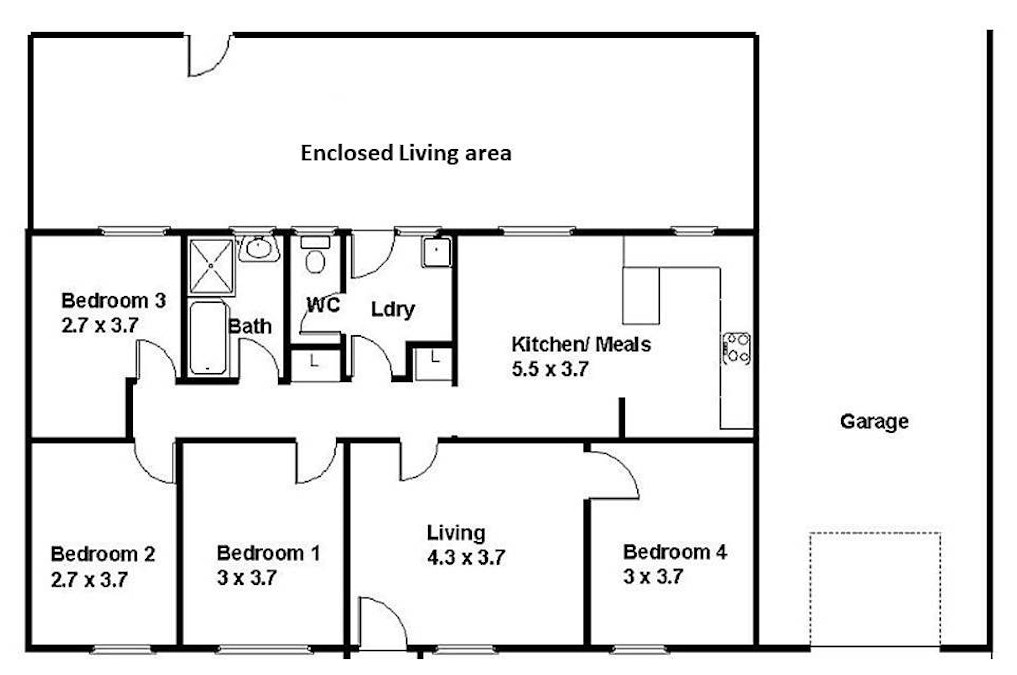 13 Mildura Street, Renmark, SA, 5341 - Floorplan 1