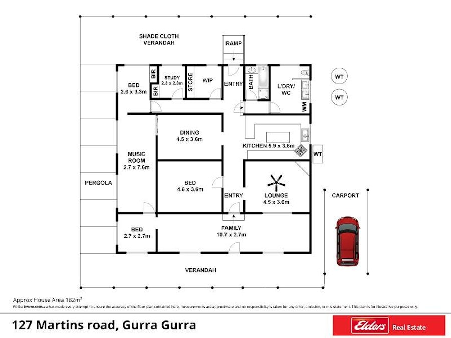 127 Martin Road, Gurra Gurra, SA, 5343 - Floorplan 1