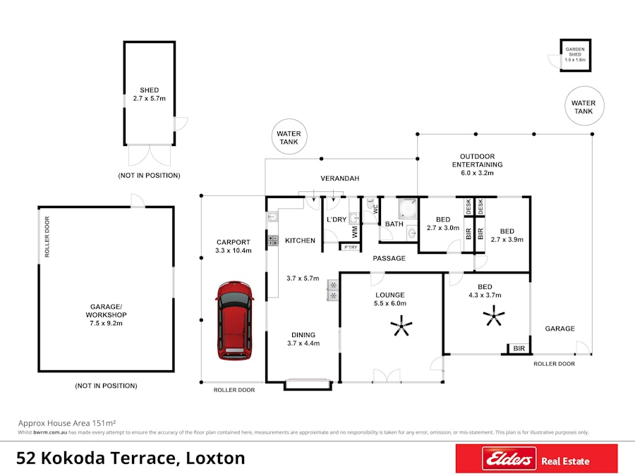 52 Kokoda Terrace, Loxton, SA, 5333 - Floorplan 1