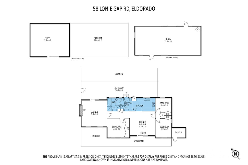 58 Lonies Gap Road, Eldorado, VIC, 3746 - Floorplan 2