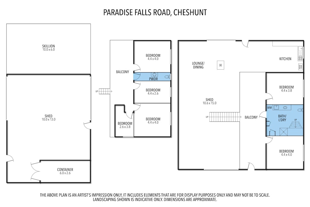 550 Paradise Falls Road, Cheshunt, VIC, 3678 - Floorplan 1