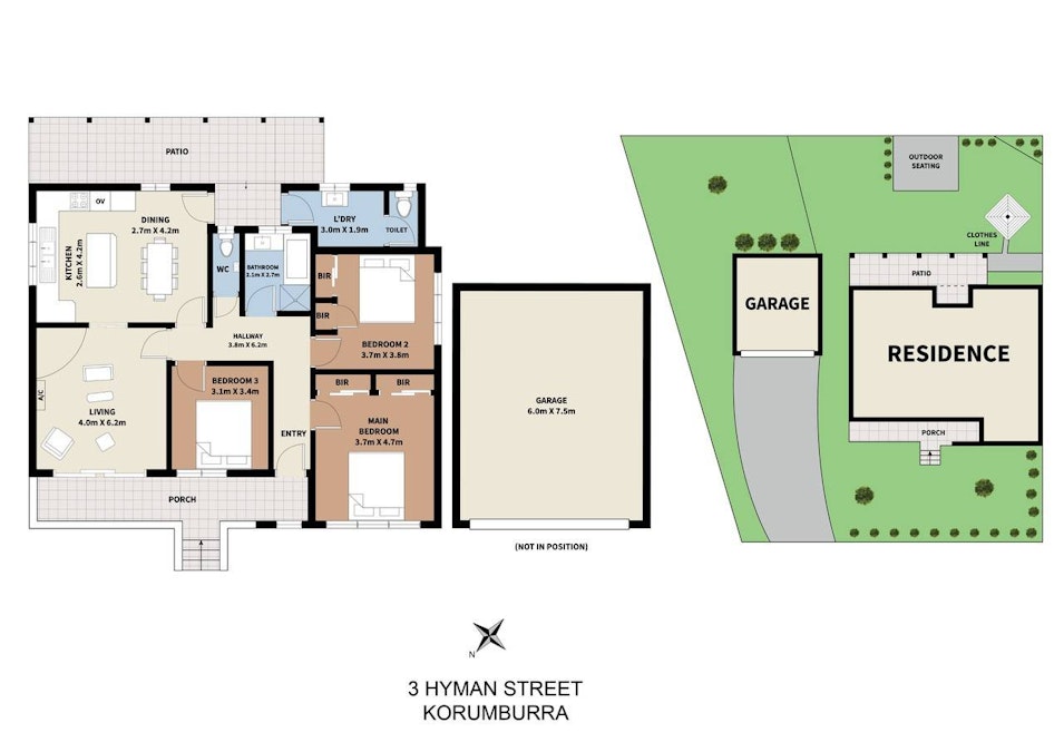 3 Hyman Street, Korumburra, VIC, 3950 - Floorplan 1