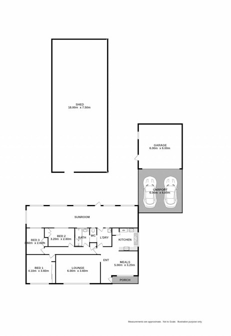 49 Back Henty Road, Culcairn, NSW, 2660 - Floorplan 1