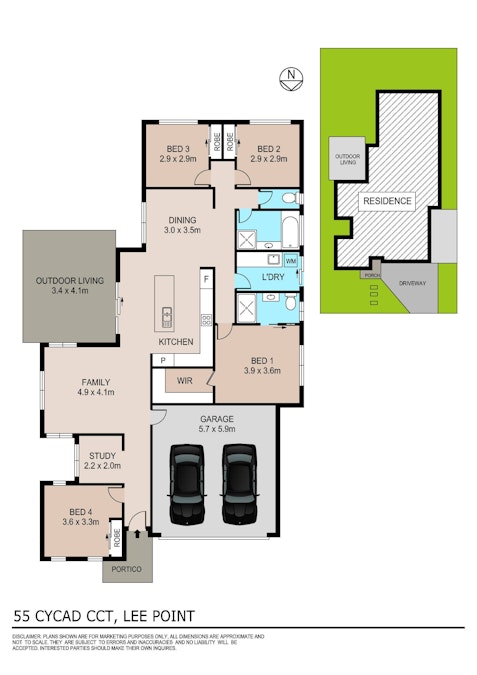 55 Cycad Circuit, Lee Point, NT, 0810 - Floorplan 1