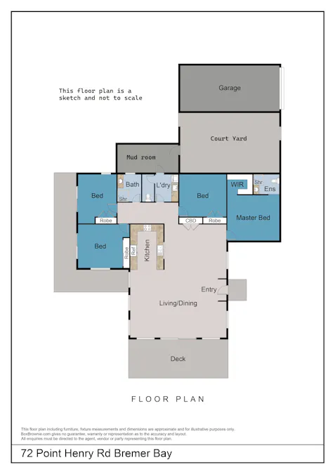 72 Point Henry Road, Bremer Bay, WA, 6338 - Floorplan 1