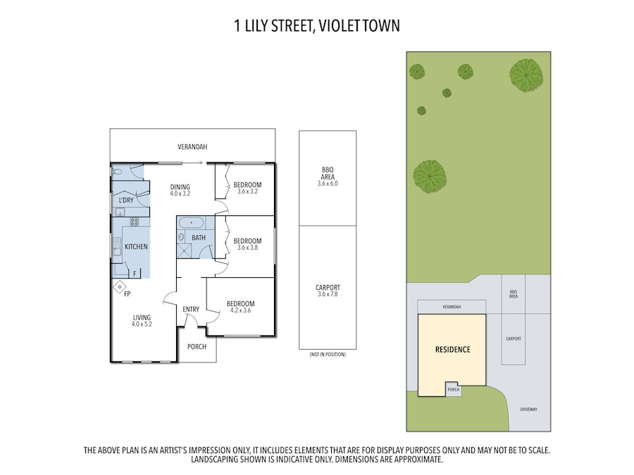 1 Lily Street, Violet Town, VIC, 3669 - Floorplan 1