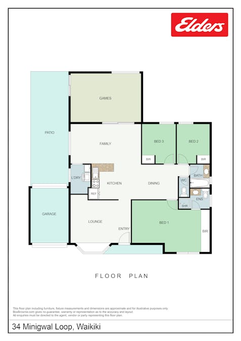 34 Minigwal Loop, Waikiki, WA, 6169 - Floorplan 1