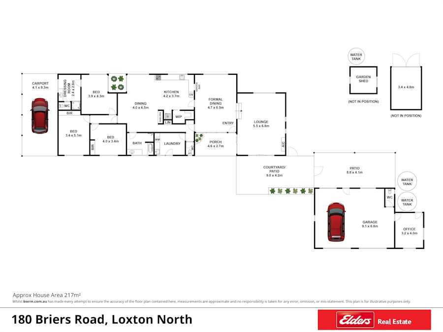 180 Briers Road, Loxton, SA, 5333 - Floorplan 1