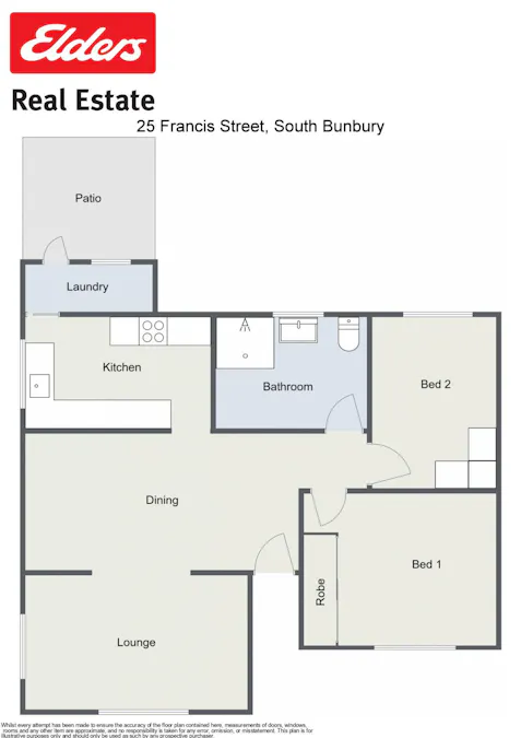 25 Francis Street, South Bunbury, WA, 6230 - Floorplan 1