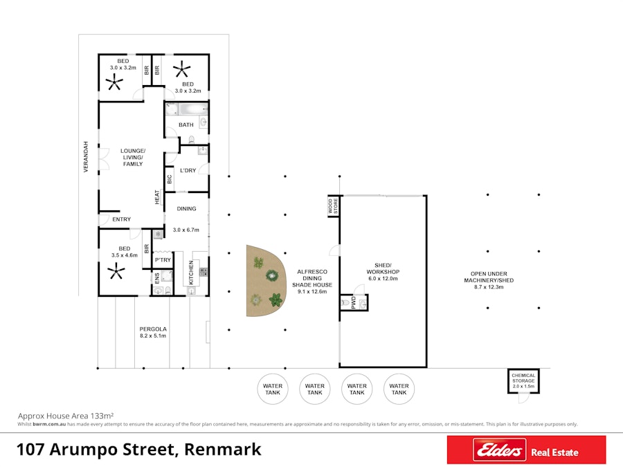 107 Arumpo Street, Renmark, SA, 5341 - Floorplan 1