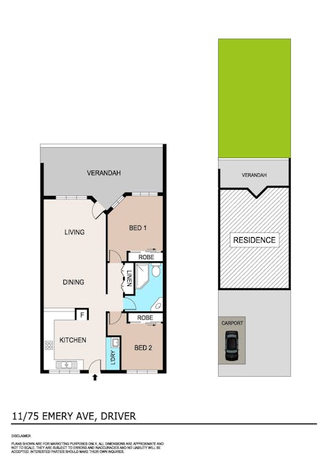 11/75 Emery Avenue, Gray, NT, 0830 - Floorplan 1