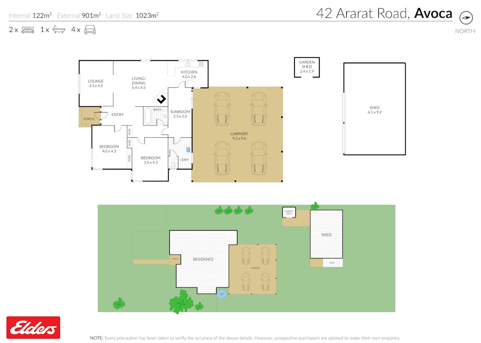 42 Ararat Road, Avoca, VIC, 3467 - Floorplan 1