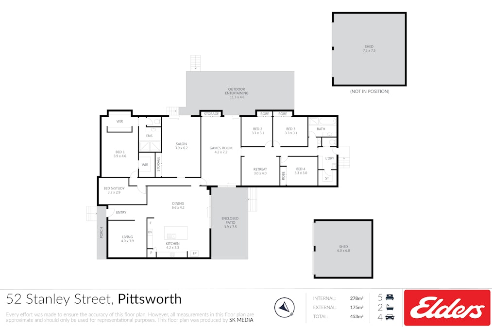 52 Stanley Street, Pittsworth, QLD, 4356 - Floorplan 1