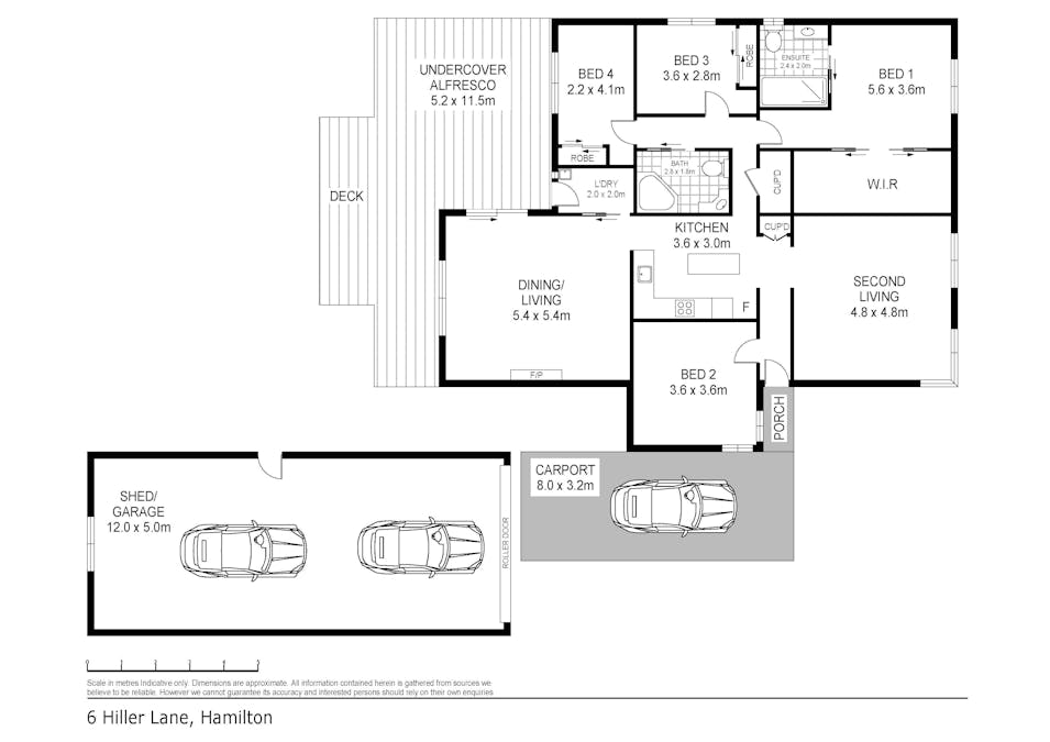 6 Hiller Lane, Hamilton, VIC, 3300 - Floorplan 1