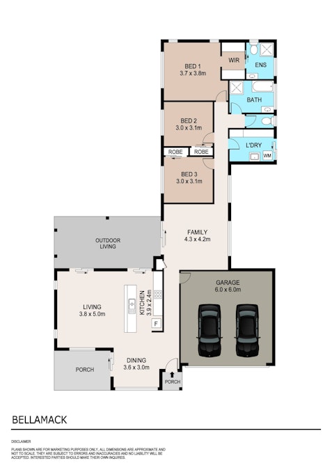 Bellamack, NT, 0832 - Floorplan 1