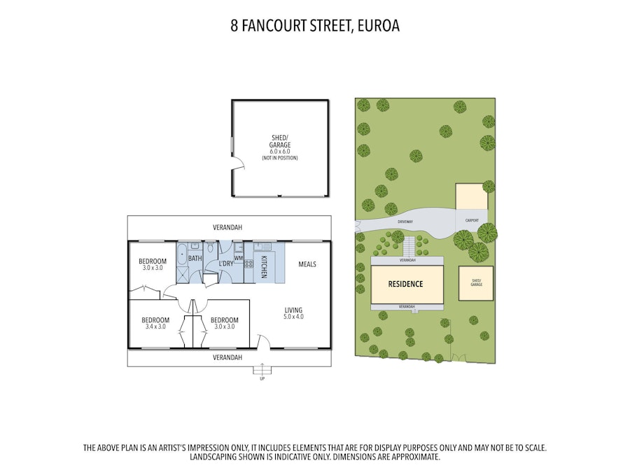 8 Fancourt Street, Euroa, VIC, 3666 - Floorplan 1