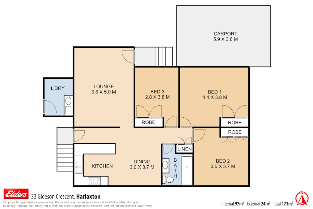 33 Gleeson Crescent, Harlaxton, QLD, 4350 - Floorplan 1