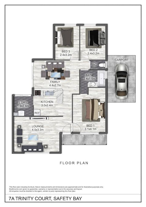 7A Trinity Court, Safety Bay, WA, 6169 - Floorplan 1