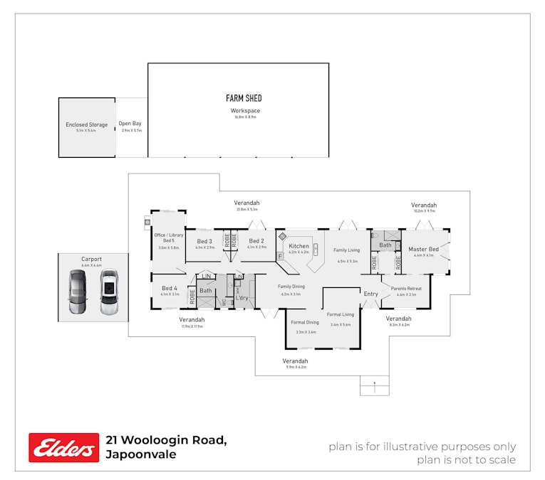 21 Wooloogin Road, Japoonvale, QLD, 4856 - Floorplan 1