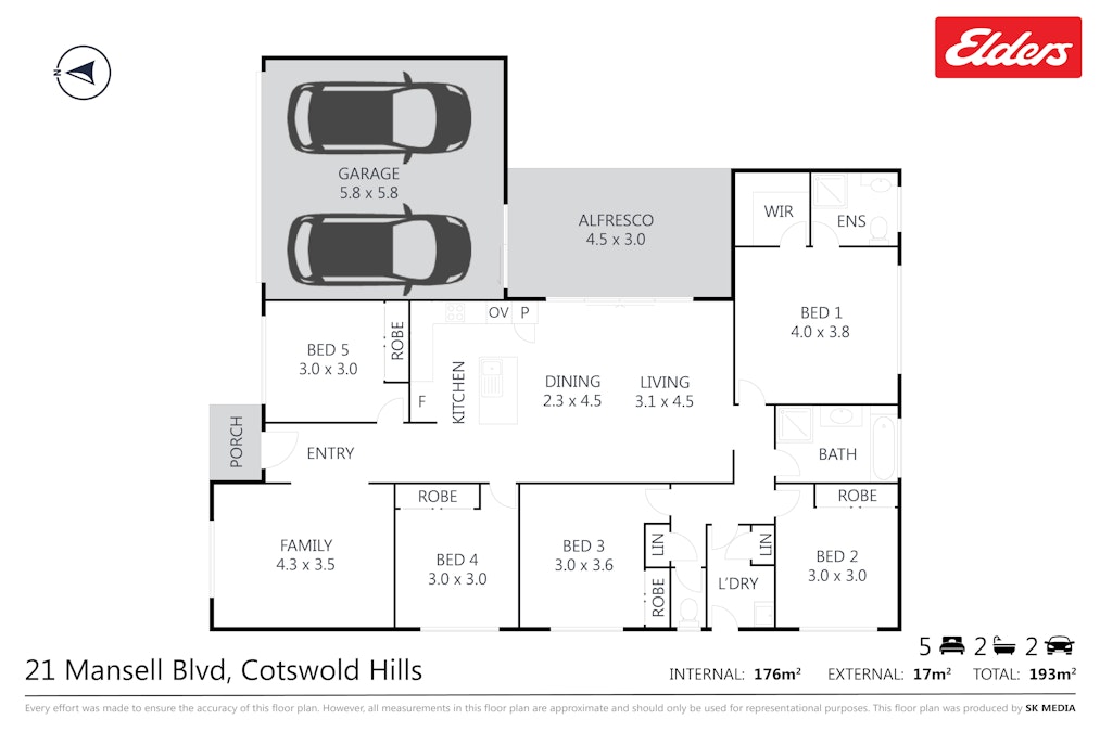 21 Mansell Boulevard, Cotswold Hills, QLD, 4350 - Floorplan 1