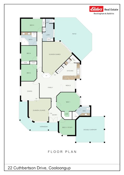 22 Cuthbertson Drive, Cooloongup, WA, 6168 - Floorplan 1