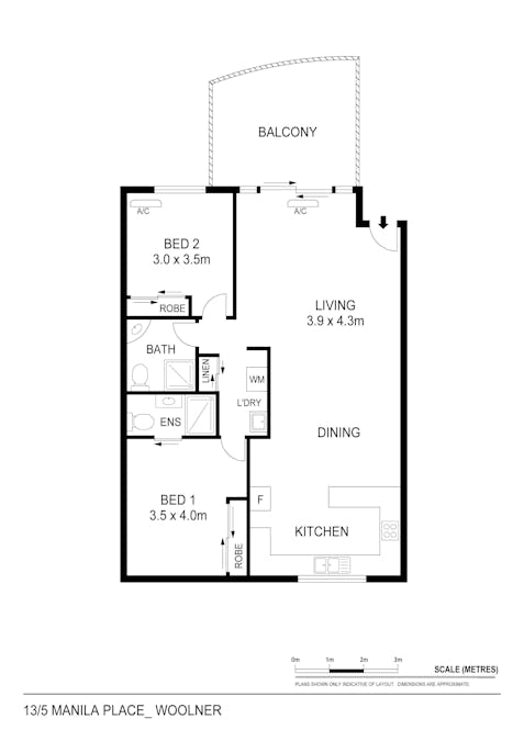 13/5 Manila Place, Woolner, NT, 0820 - Floorplan 1