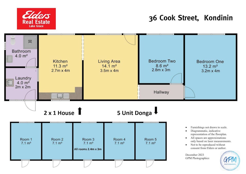 36 Cook Street, Kondinin, WA, 6367 - Floorplan 1