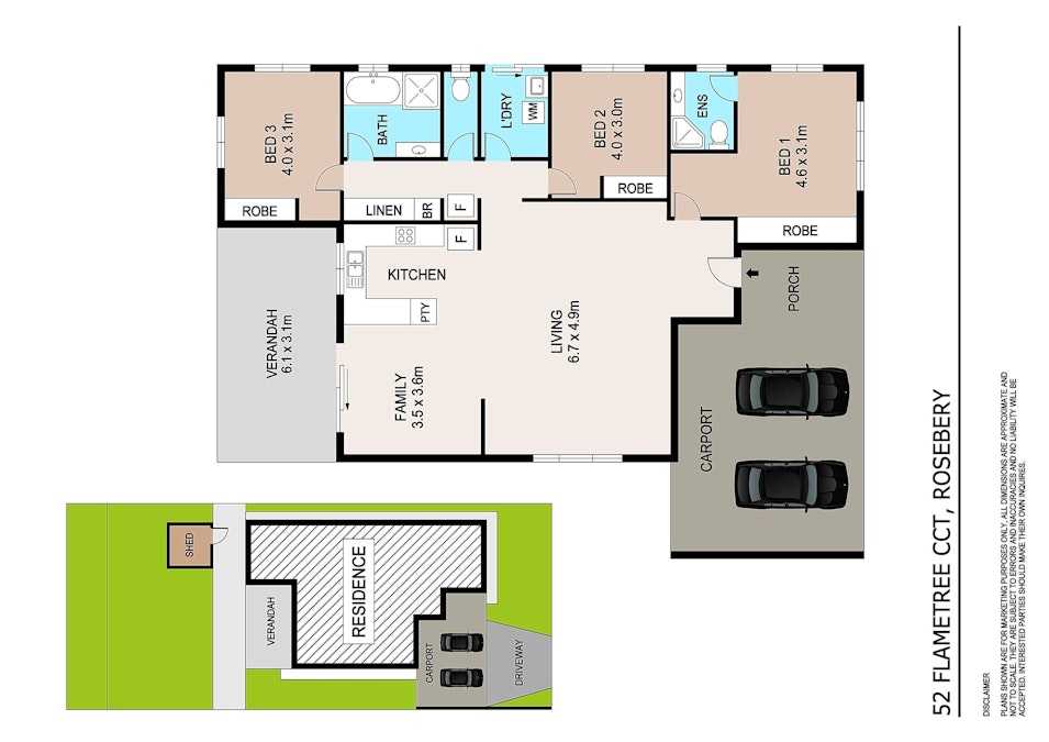 52 Flametree Circuit, Rosebery, NT, 0832 - Floorplan 1