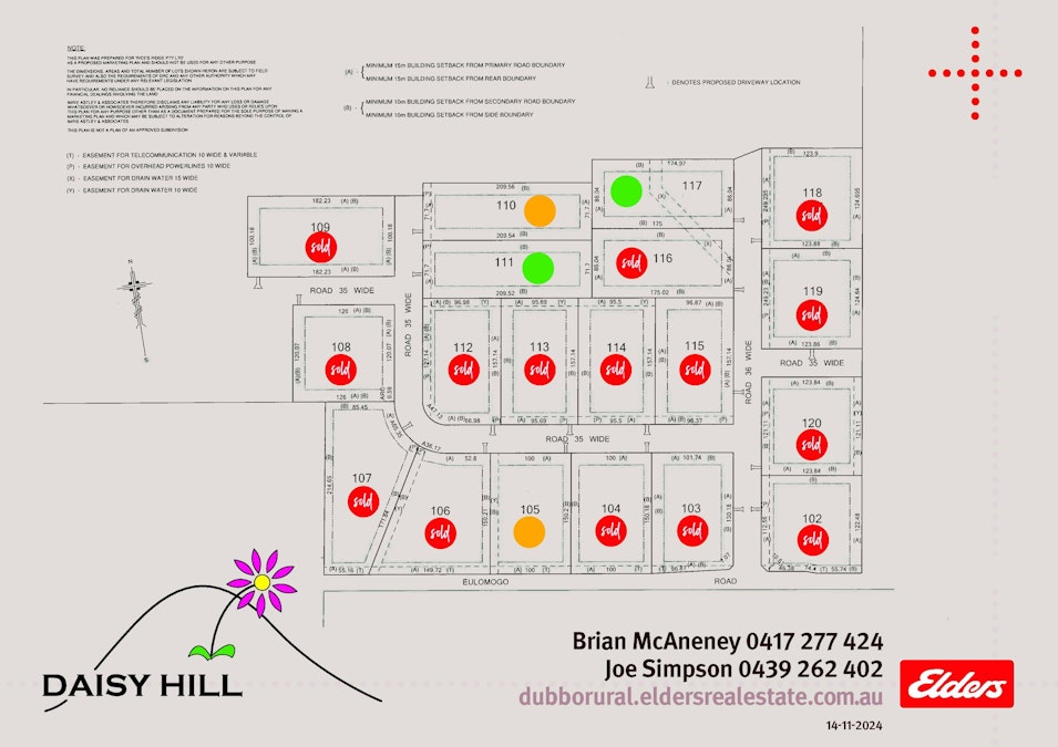 Daisy Hill Estate, Eulomogo Road, Dubbo, NSW, 2830 - Floorplan 1