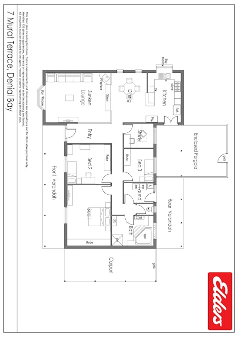 7 Murat Terrace, Denial Bay, SA, 5690 - Floorplan 1