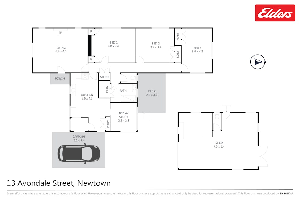 13 Avondale Street, Newtown, QLD, 4350 - Floorplan 1