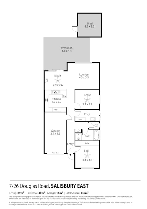 7/26 Douglas Road, Salisbury East, SA, 5109 - Floorplan 1