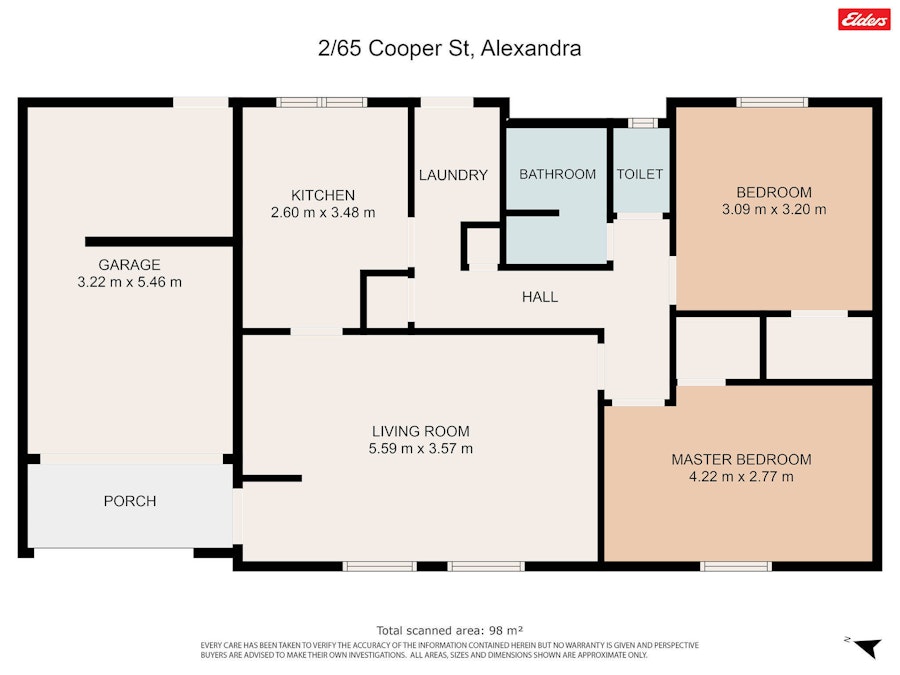 2/65 Cooper Street, Alexandra, VIC, 3714 - Floorplan 1