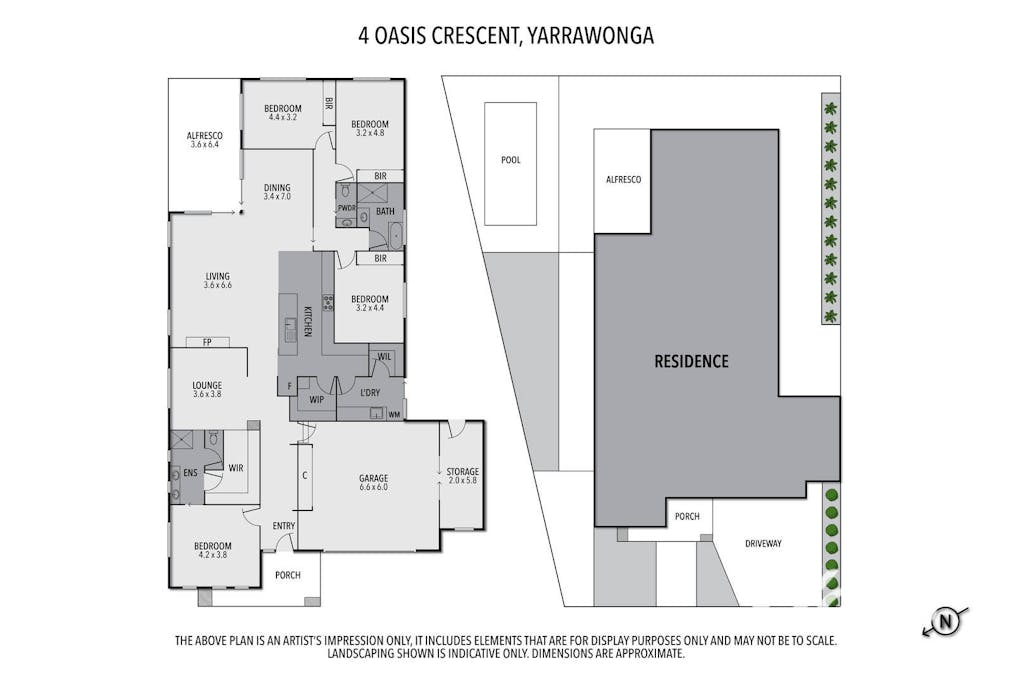 4 Oasis Crescent, Yarrawonga, VIC, 3730 - Floorplan 1