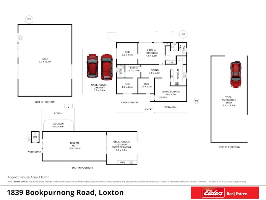 1839 Bookpurnong Road, Loxton, SA, 5333 - Floorplan 1