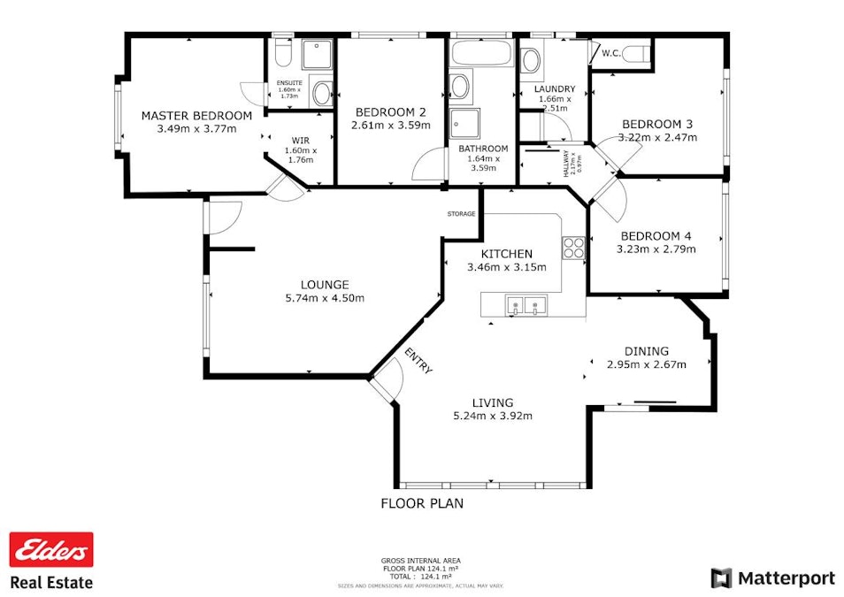 8 Agett Way, Northam, WA, 6401 - Floorplan 1