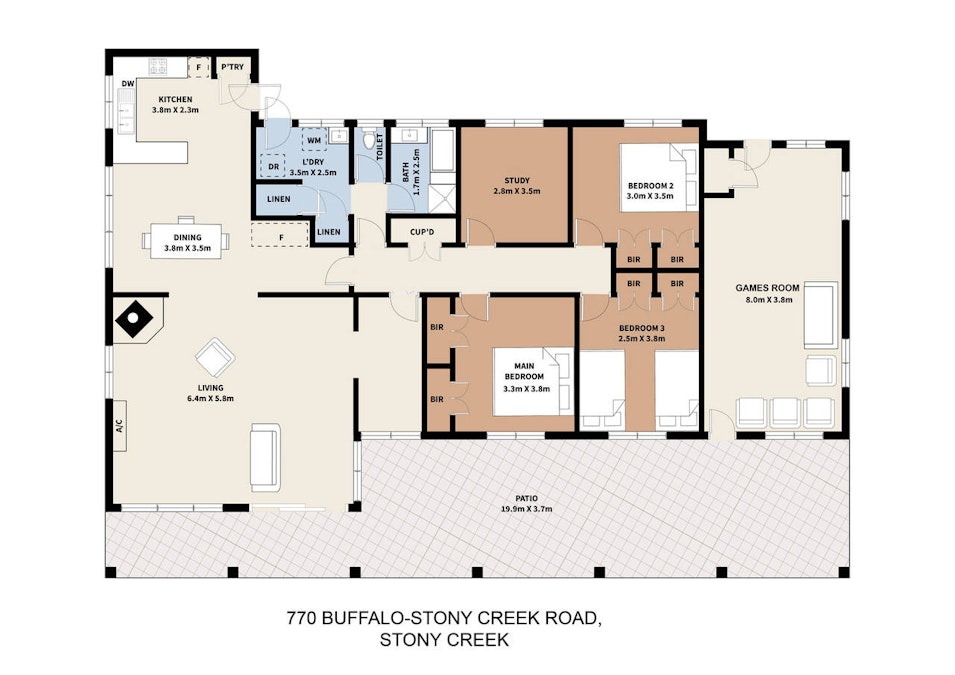 770 Buffalo-Stony Creek Road, Stony Creek, VIC, 3957 - Floorplan 1