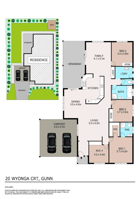 20 Wyonga Court, Gunn, NT, 0832 - Floorplan 1