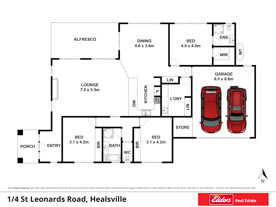 1/4 St Leonards Road, Healesville, VIC, 3777 - Floorplan 1