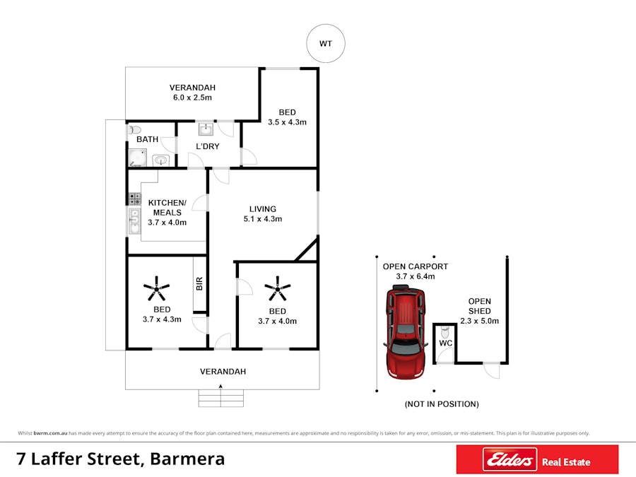 7 Laffer Street, Barmera, SA, 5345 - Floorplan 1