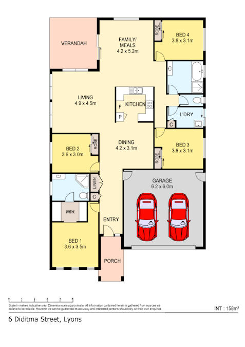 6 Diditma Street, Lyons, NT, 0810 - Floorplan 1