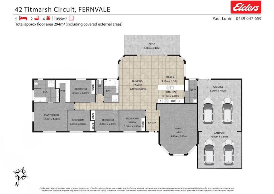 42 Titmarsh Circuit, Fernvale, QLD, 4306 - Floorplan 1